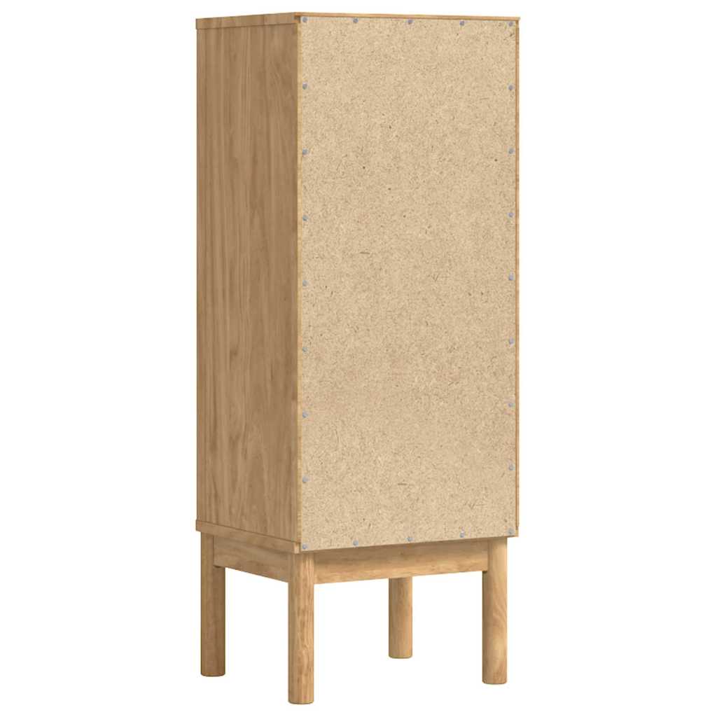 Baderomsskap FLORO Vokset Brun 35 x 30 x 90 cm Massiv furu