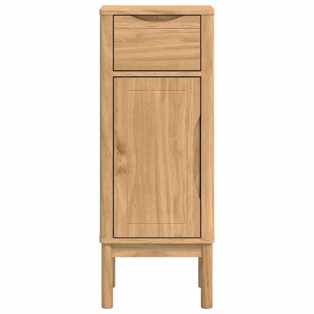 Baderomsskap FLORO Vokset Brun 35 x 30 x 90 cm Massiv furu