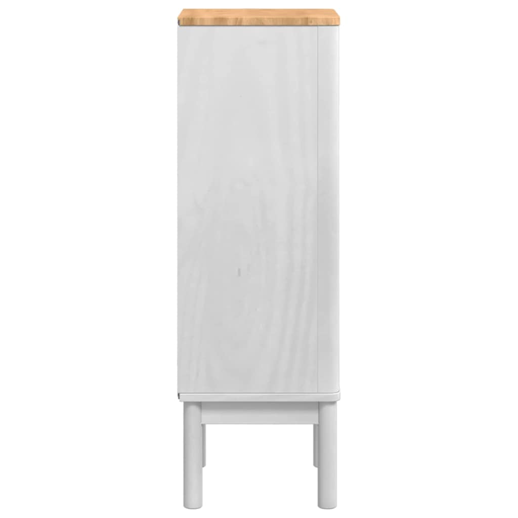 Baderomsskap med skuff FLORO Hvit 35 x 30 x 90 cm Massiv furu