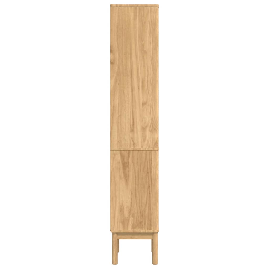 Høyt baderomsskap med hylle FLORO Vokset Brun 35 x 30 x 160 cm