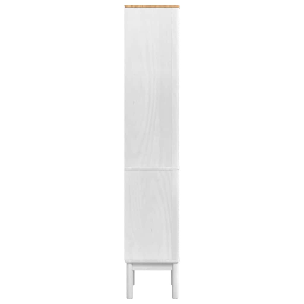 Høyt baderomsskap FLORO Hvit 35 x 30 x 160 cm Massiv furu