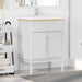 Baderomsvaskeskap FLORO Hvit 60 x 40 x 80 cm Massivt furutre