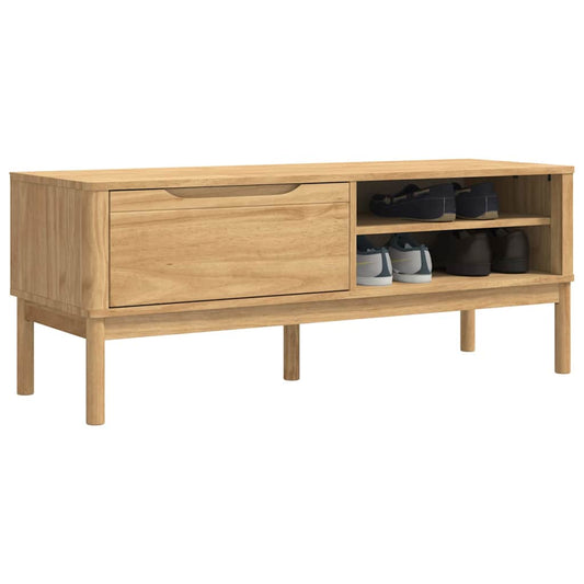 Gangbenk FLORO Vokset Brun 115 x 40 x 45 cm Massiv furu