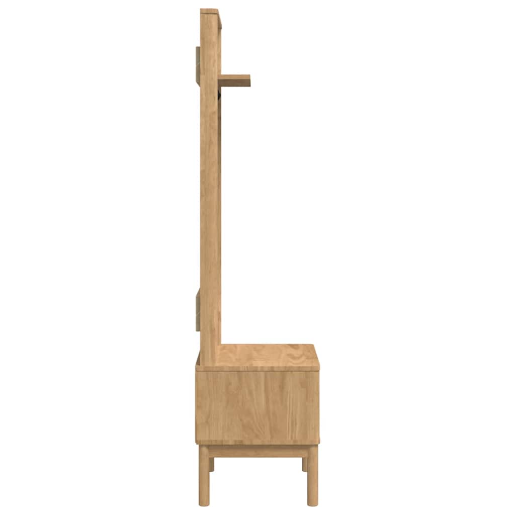 Gangskap FLORO Vokset Brun 50 x 40 x 158 cm Massiv furu