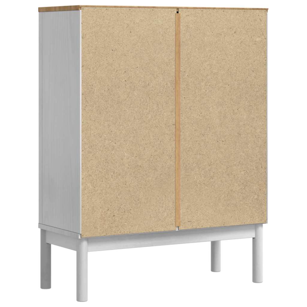 Serviesskap FLORO Hvit 70 x 30 x 70,5 cm Massiv furu