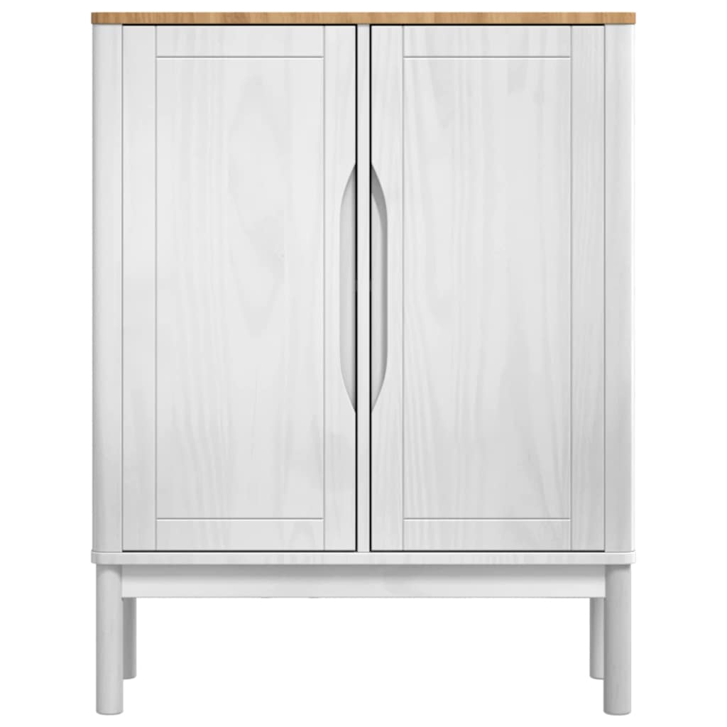Serviesskap FLORO Hvit 70 x 30 x 70,5 cm Massiv furu