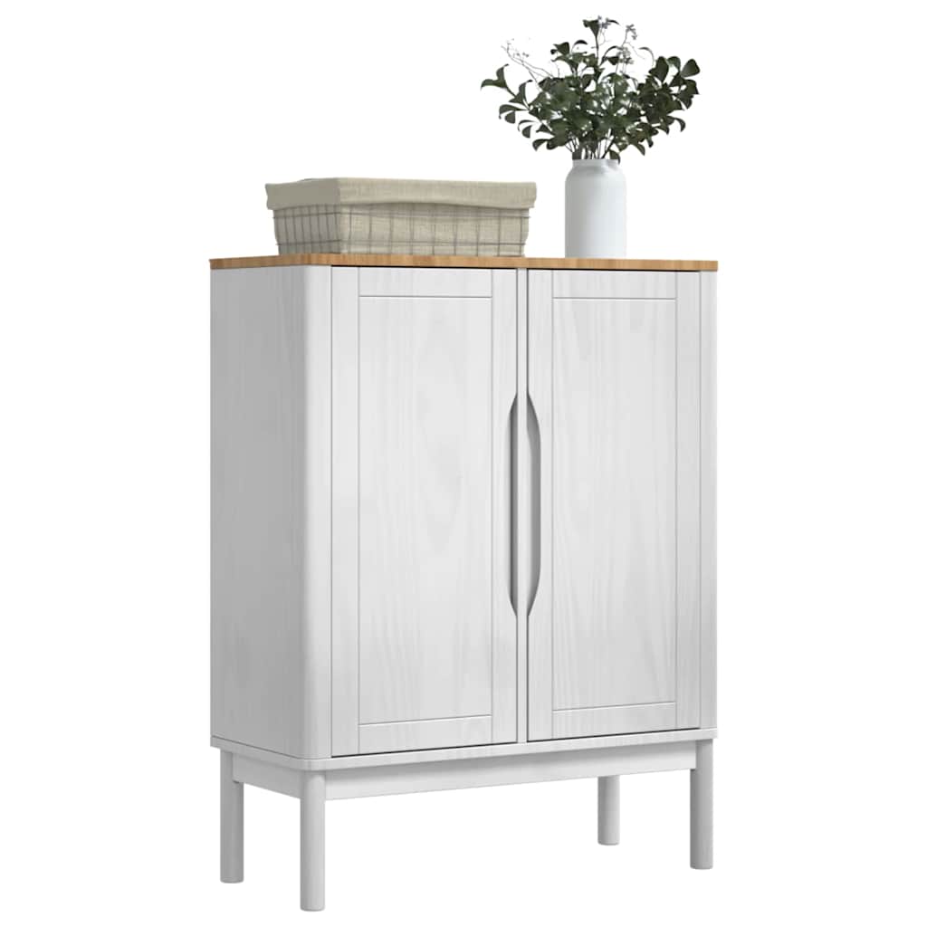 Serviesskap FLORO Hvit 70 x 30 x 70,5 cm Massiv furu