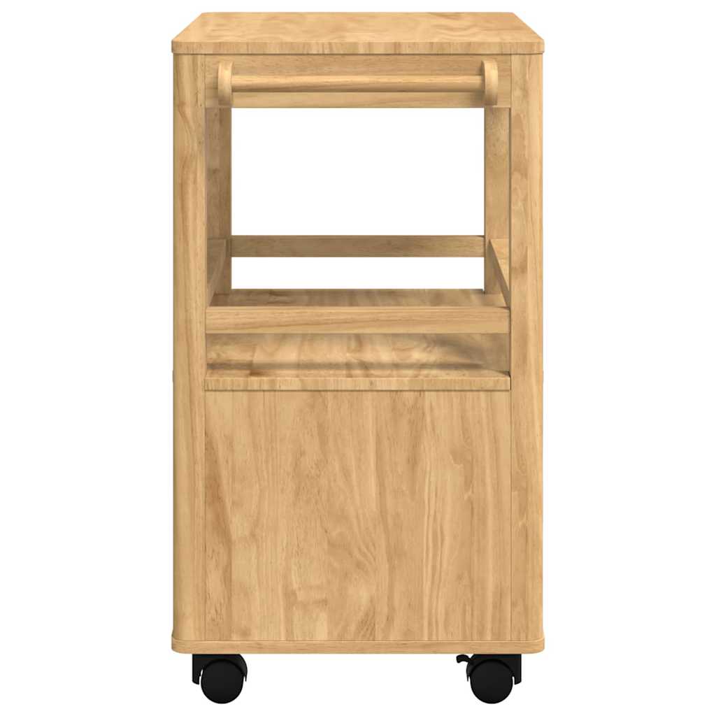 Kjøkkenvogn FLORO Vokset Brun 72,5 x 45 x 80 cm Massiv furu