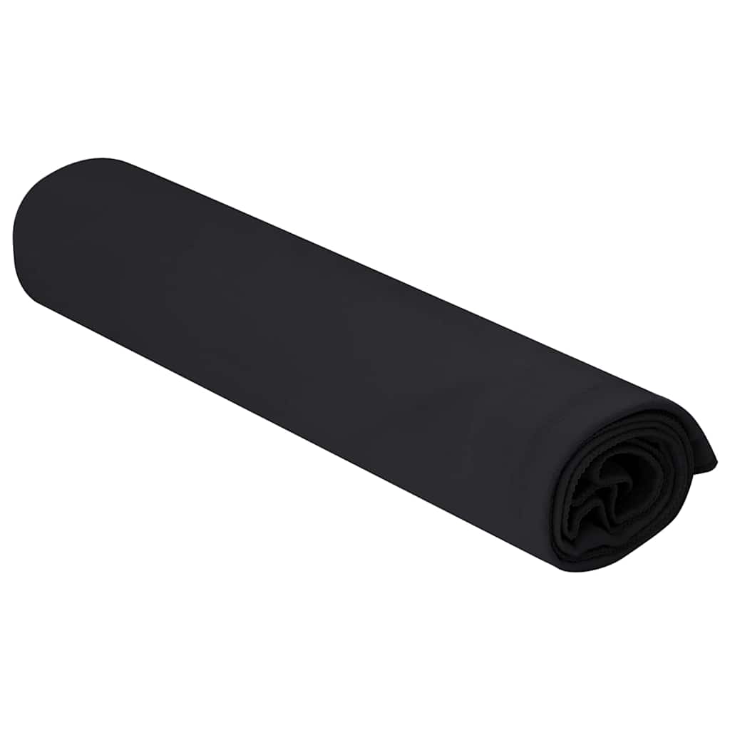 Sportshåndklær 2 pcs Svart 100 x 50 cm Polyester og polyamid