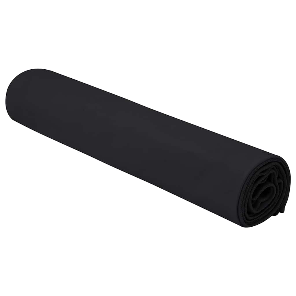 Sportshåndklær 2 pcs Svart 140 x 70 cm Polyester og polyamid