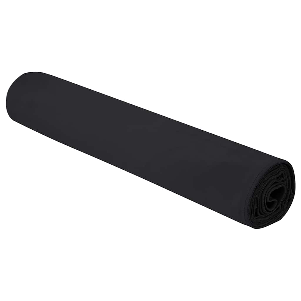 Sportshåndklær 2 pcs Svart 200 x 100 cm Polyester og polyamid