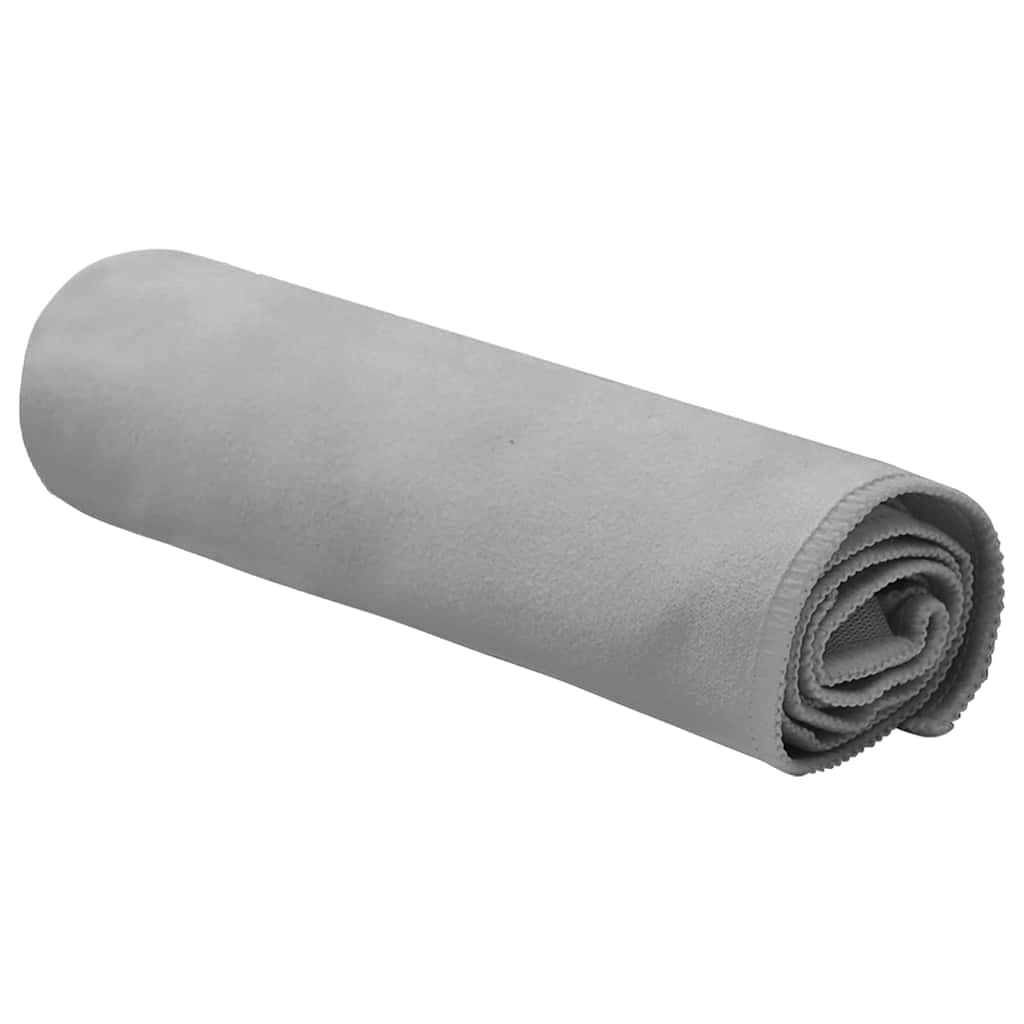 Sportshåndklær 2 pcs Mørke grå 50 x 30 cm Polyester og polyamid