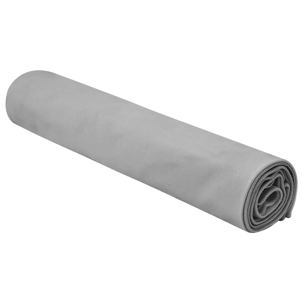 Sportshåndklær 2 pcs Mørke grå 140 x 70 cm