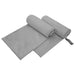 Sportshåndklær 2 pcs Mørke grå 200 x 100 cm