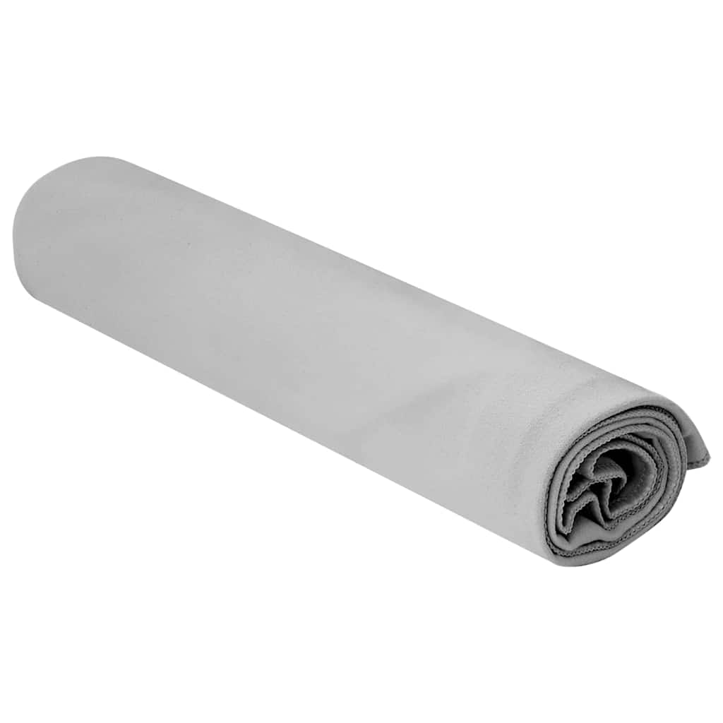 Sportshåndklær 2 pcs Grå 100 x 50 cm Polyester og polyamid