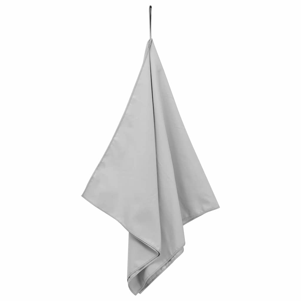 Sportshåndklær 2 pcs Grå 100 x 50 cm Polyester og polyamid