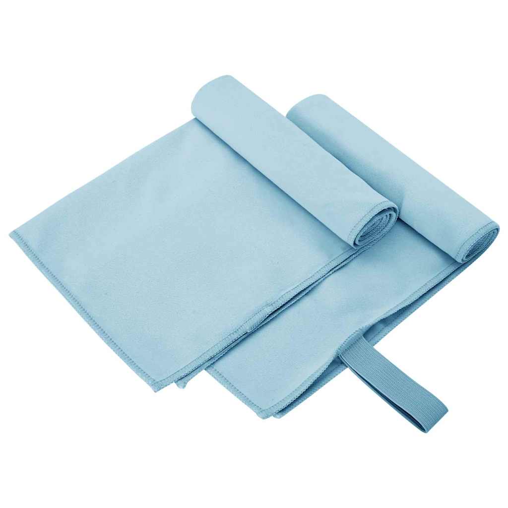 Sportshåndklær 2 pcs Blå 50 x 30 cm Polyester og polyamid
