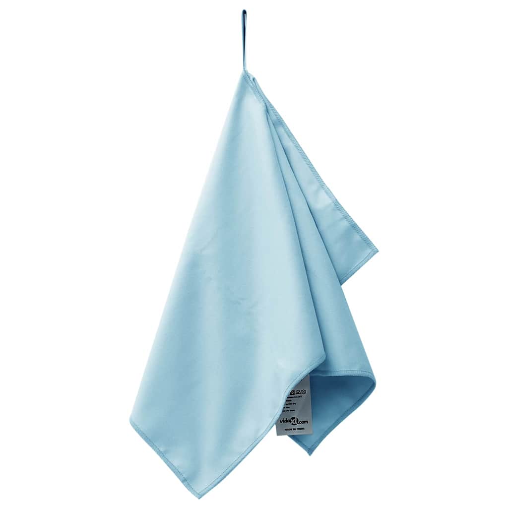 Sportshåndklær 2 pcs Blå 50 x 30 cm Polyester og polyamid