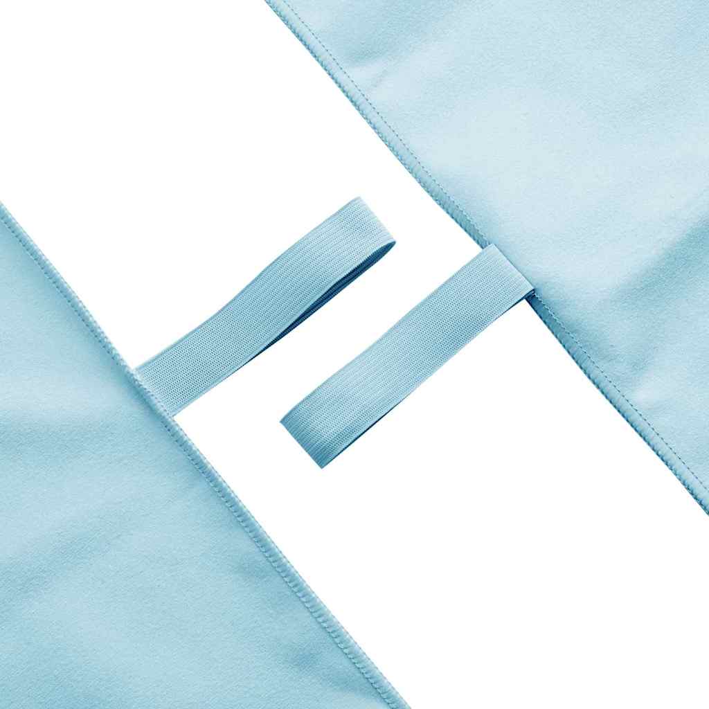 Sportshåndklær 2 pcs Blå 140 x 70 cm Polyester og polyamid