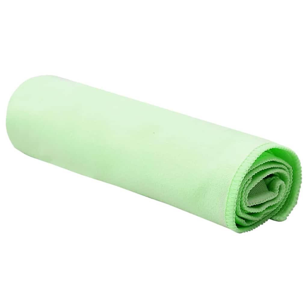 Sportshåndklær 2 pcs grønn 50 x 30 cm Polyester og polyamid