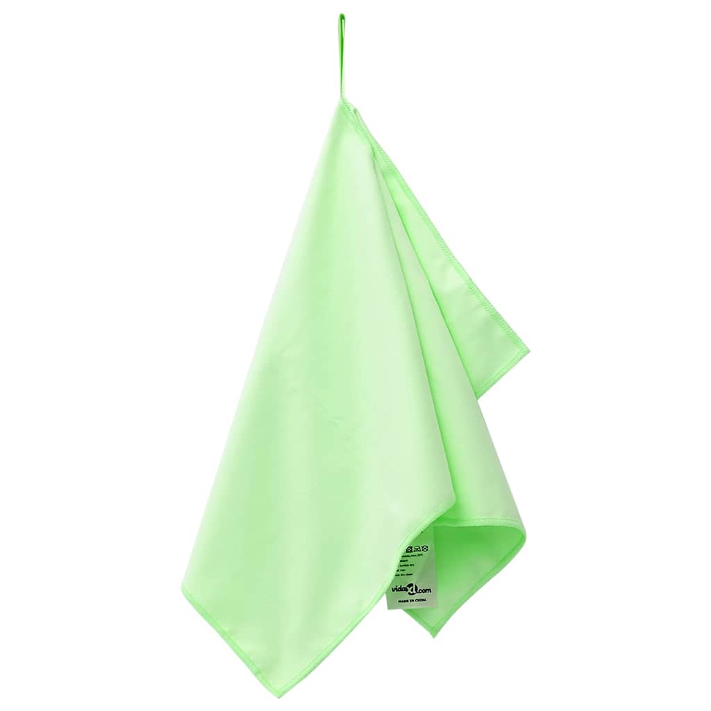 Sportshåndklær 2 pcs grønn 50 x 30 cm Polyester og polyamid