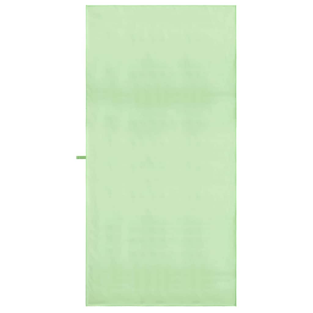 Sportshåndklær 2 pcs grønn 180 x 90 cm Polyester og polyamid