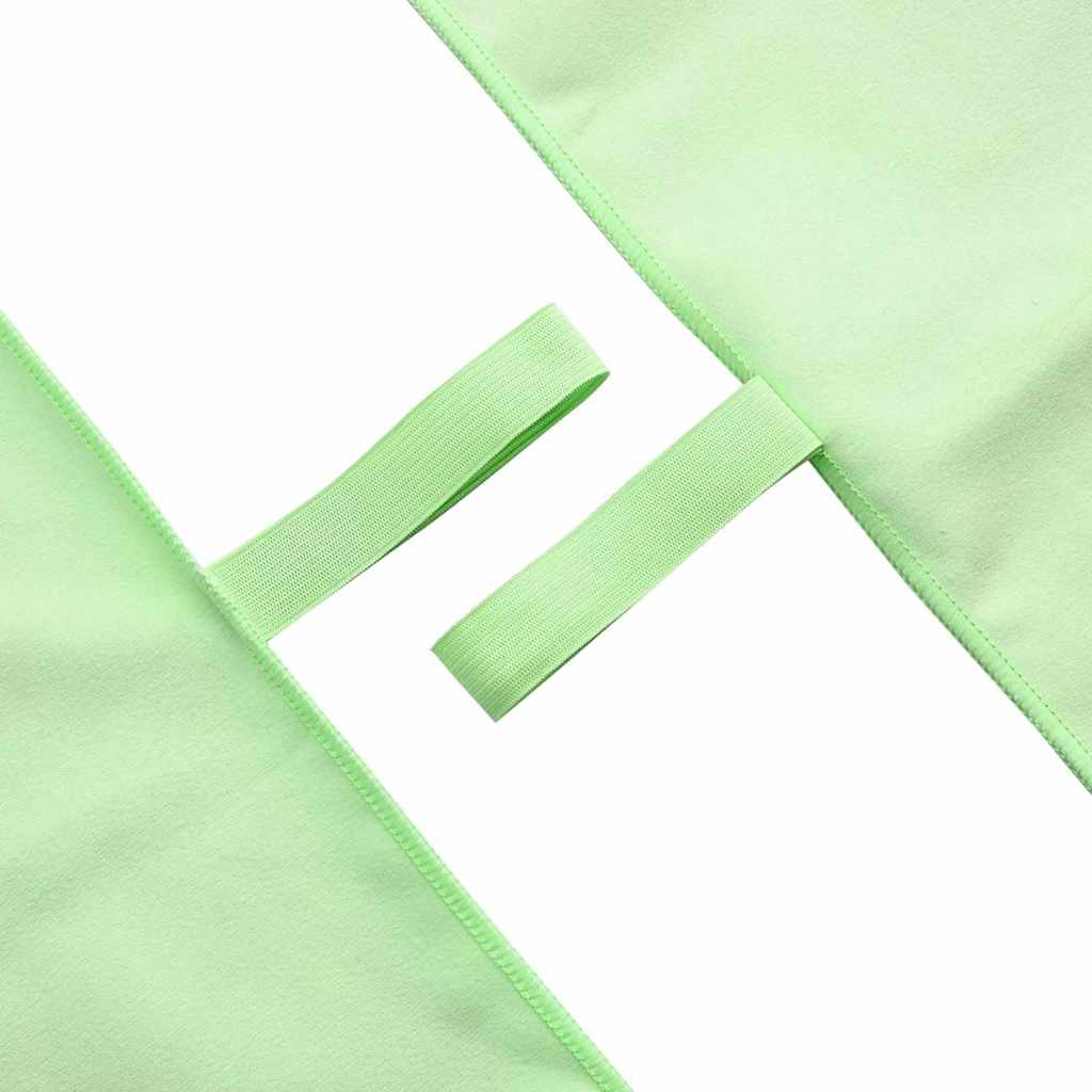 Sportshåndklær 2 pcs grønn 200 x 100 cm Polyester og polyamid