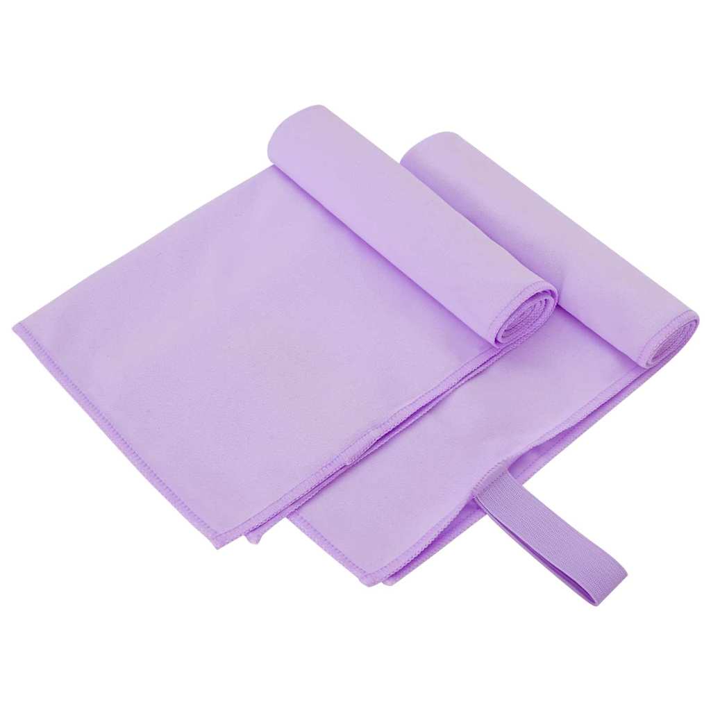 Sportshåndklær 2 pcs Lilla 50 x 30 cm Polyester og polyamid