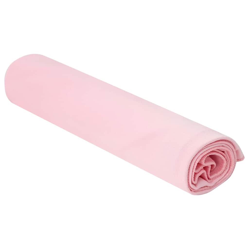 Sportshåndklær 2 pcs Rosa 100 x 50 cm Polyester og polyamid