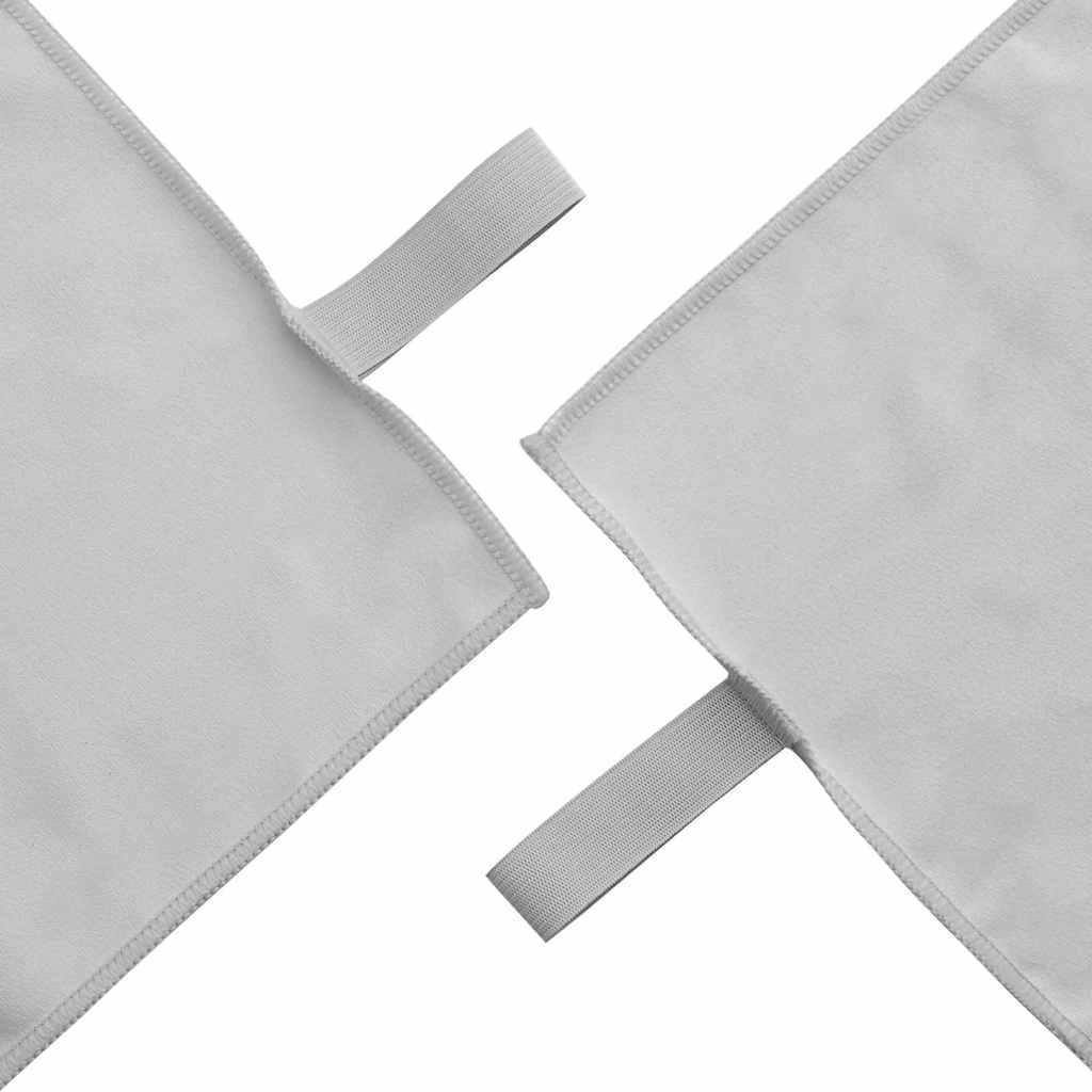 Sports håndklesett 3 pcs Grå Polyester og polyamid