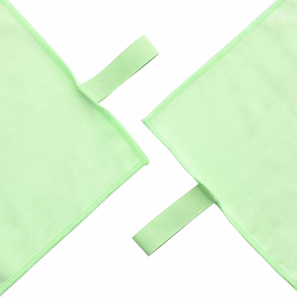 Sports håndklesett 3 pcs grønn Polyester og polyamid