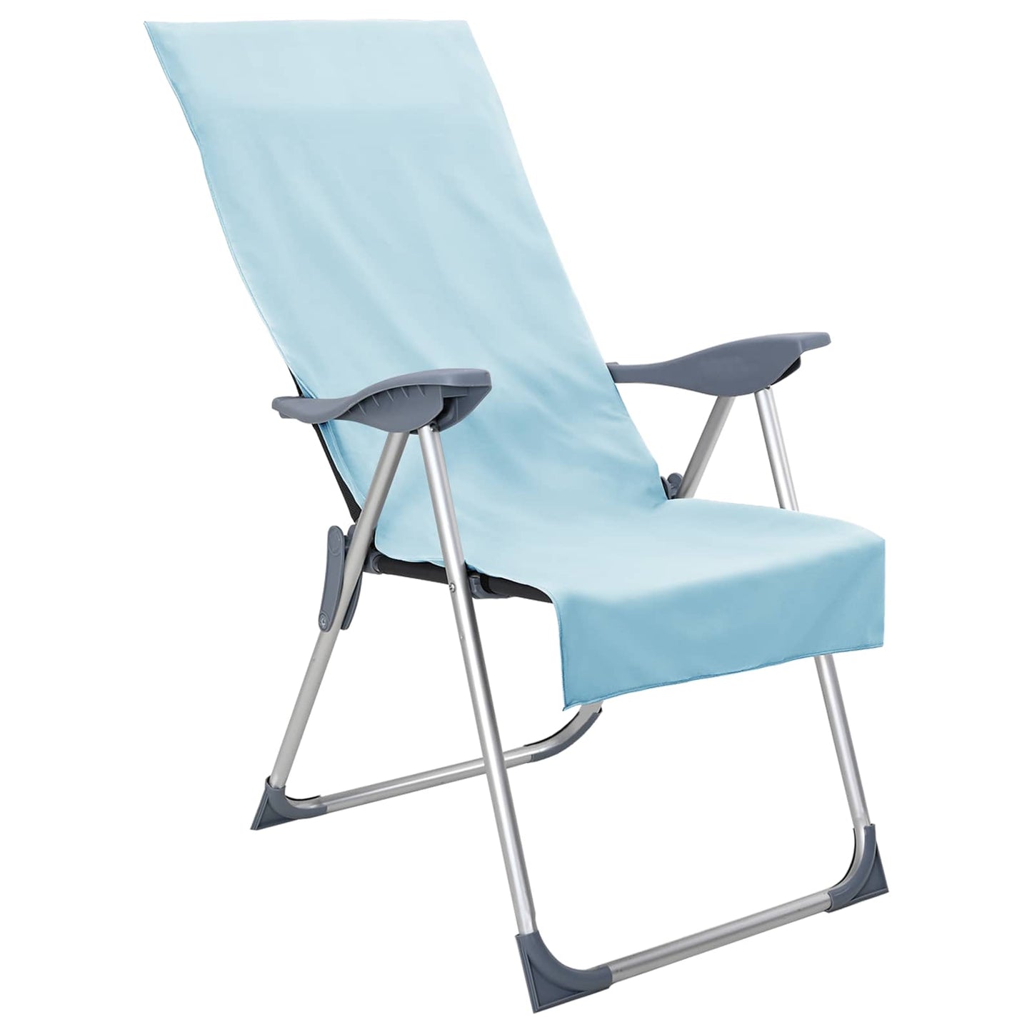 Utendørs Stol Håndklær 2 pcs Blå 130 x 60 cm