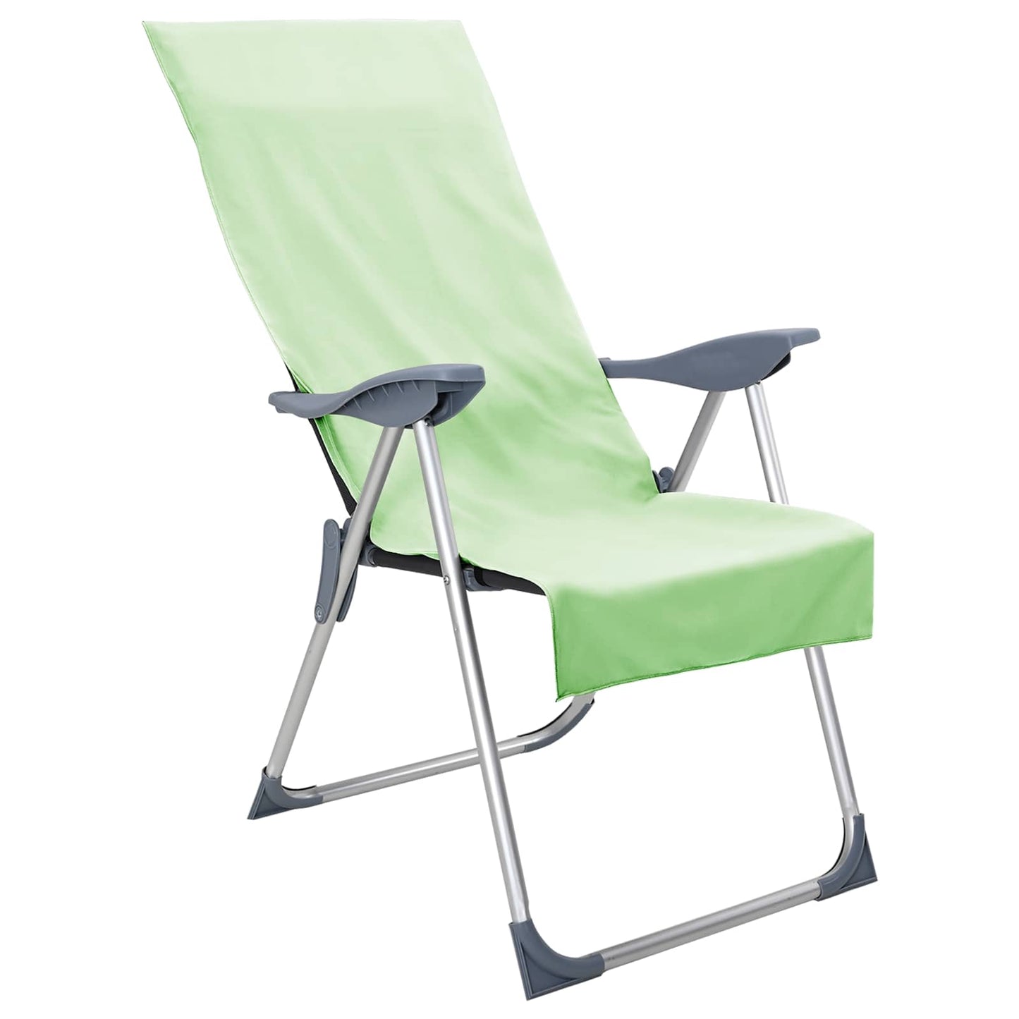 Utendørs Stol Håndklær 2 pcs grønn 130 x 60 cm