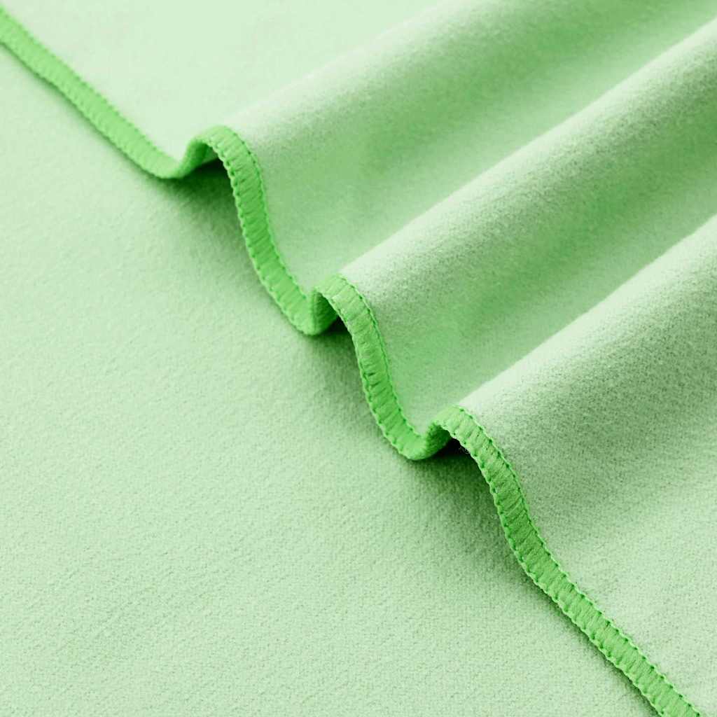 Solsenghåndkler 2 pcs grønn 210 x 75 cm Polyester og polyamid