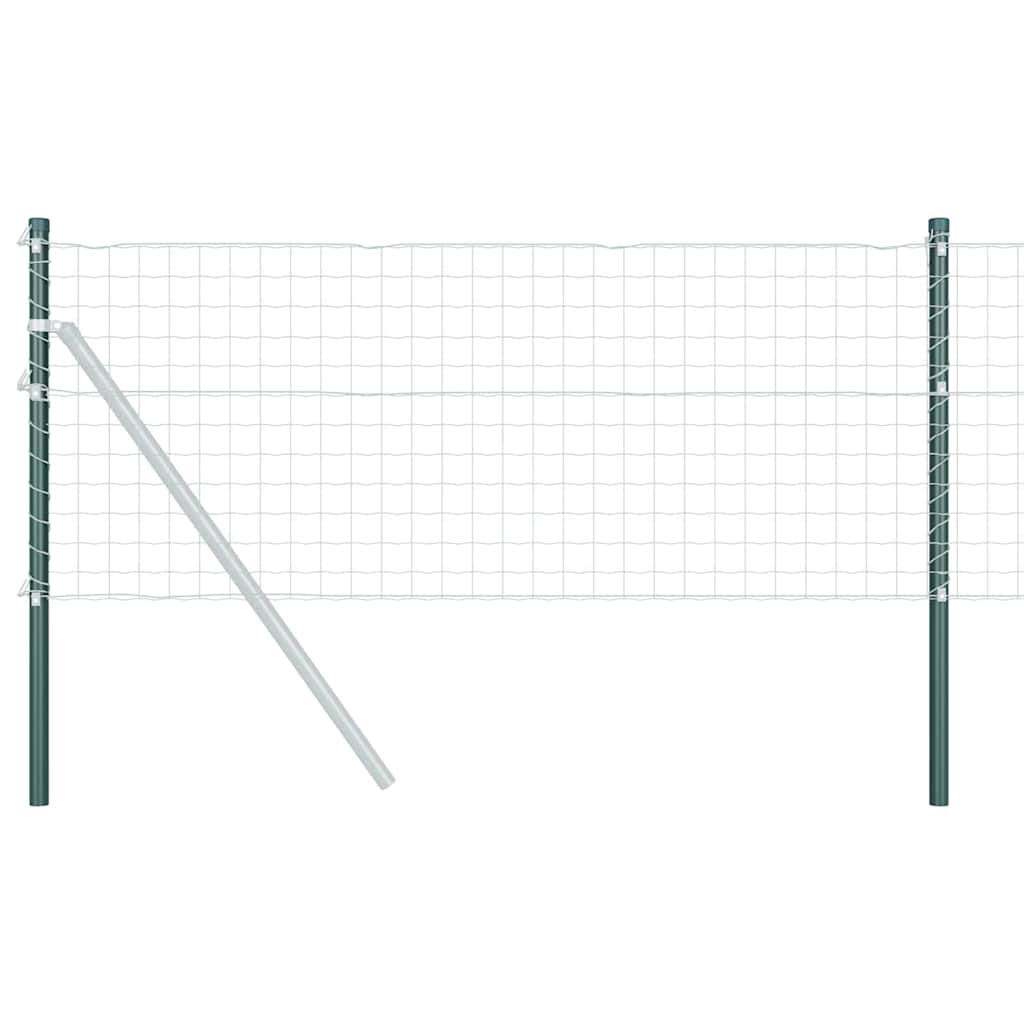 Gjerdepunkter 2 pcs grønn 80 cm Pulverlakkert stål
