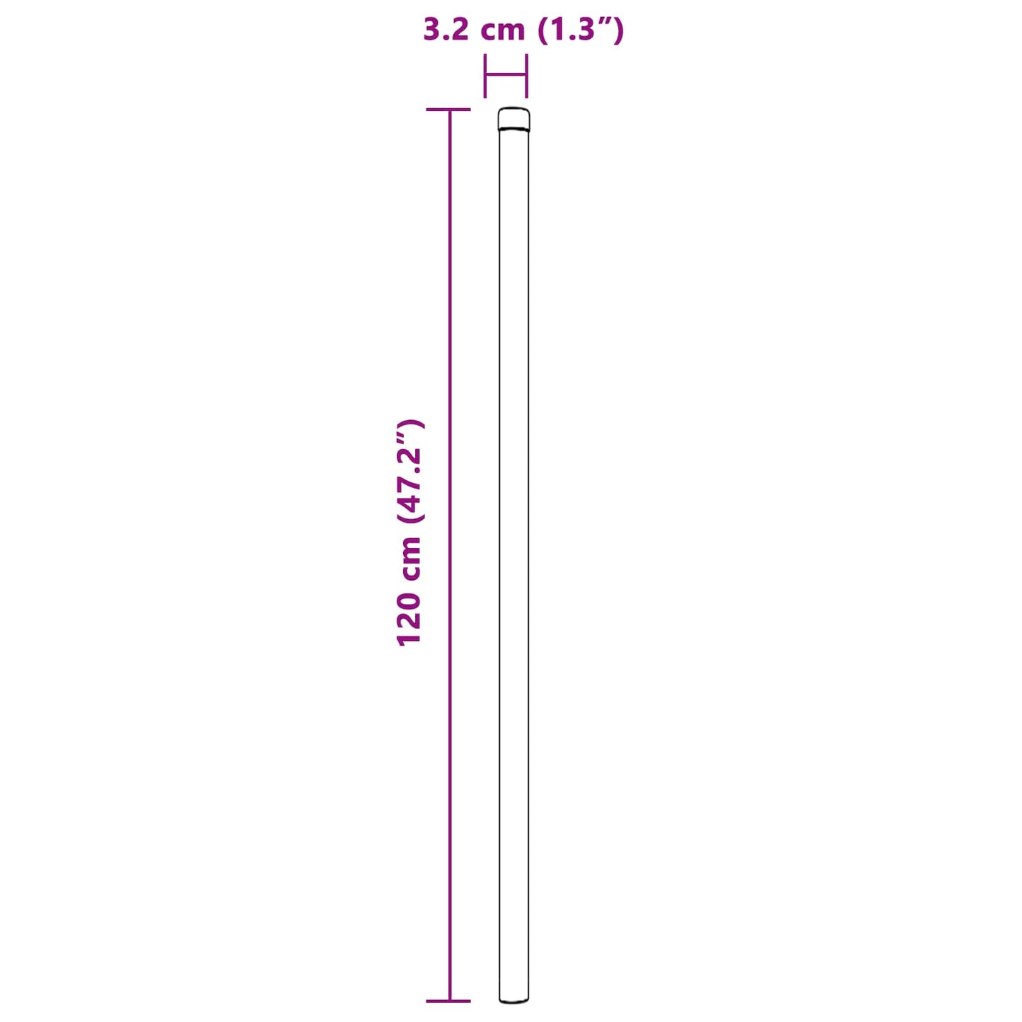 Gjerdepåle 2 pcs grønn 120 cm Pulverlakkert stål