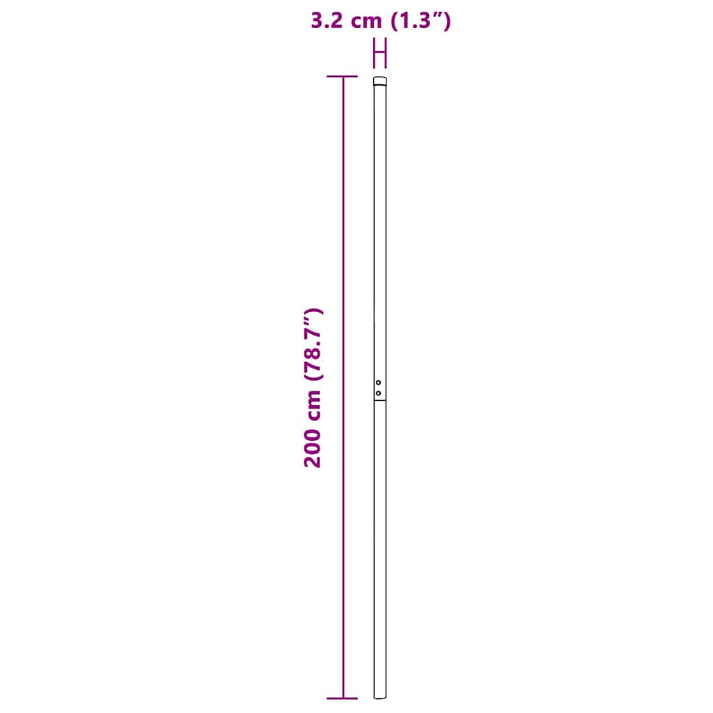 Gjerdepunkter 2 pcs grønn Pulverlakkert stål