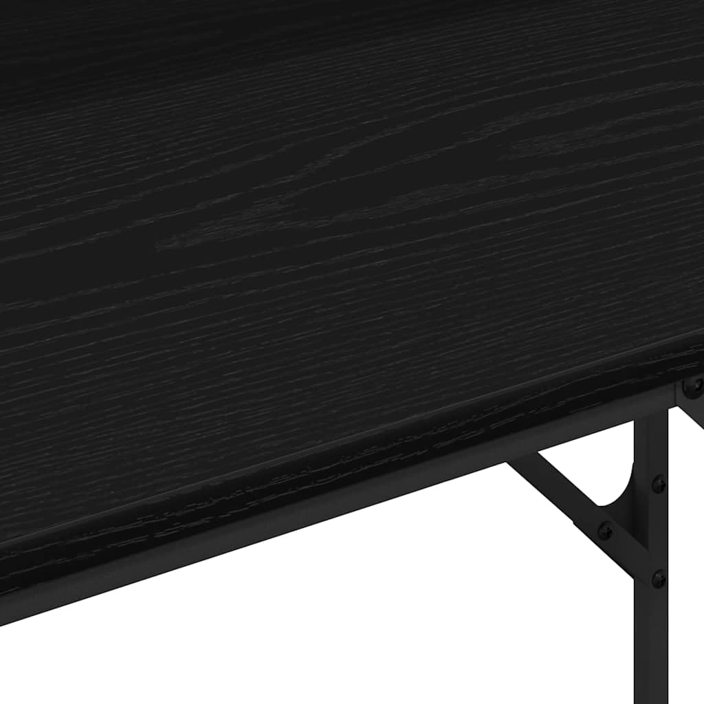 Skrivebord Svart Eik 100 x 50 x 86,5 cm Konstruert tre