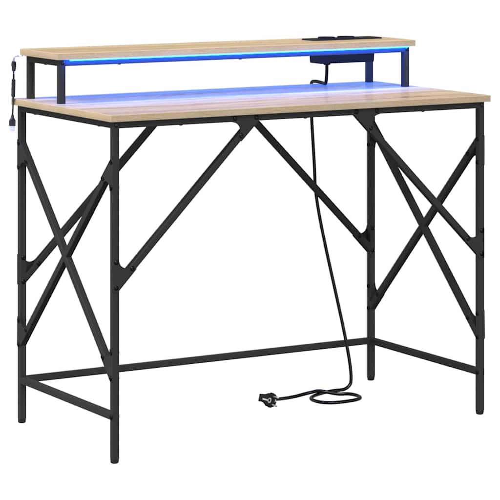 Skrivebord Sonoma eik 100 x 50 x 86,5 cm Konstruert tre
