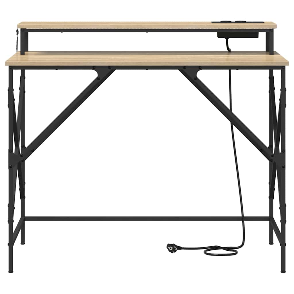 Skrivebord Sonoma eik 100 x 50 x 86,5 cm Konstruert tre