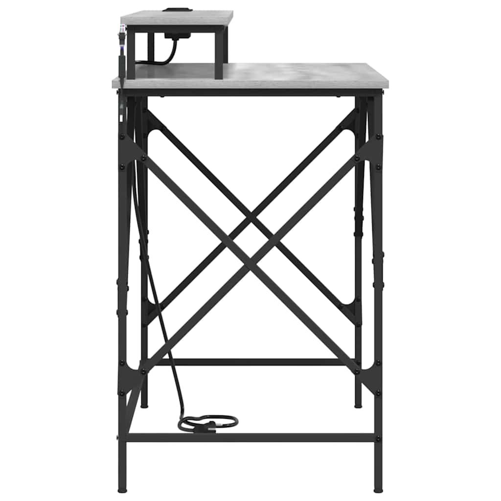 Skrivebord Grå Sonoma 100 x 50 x 86,5 cm Konstruert tre
