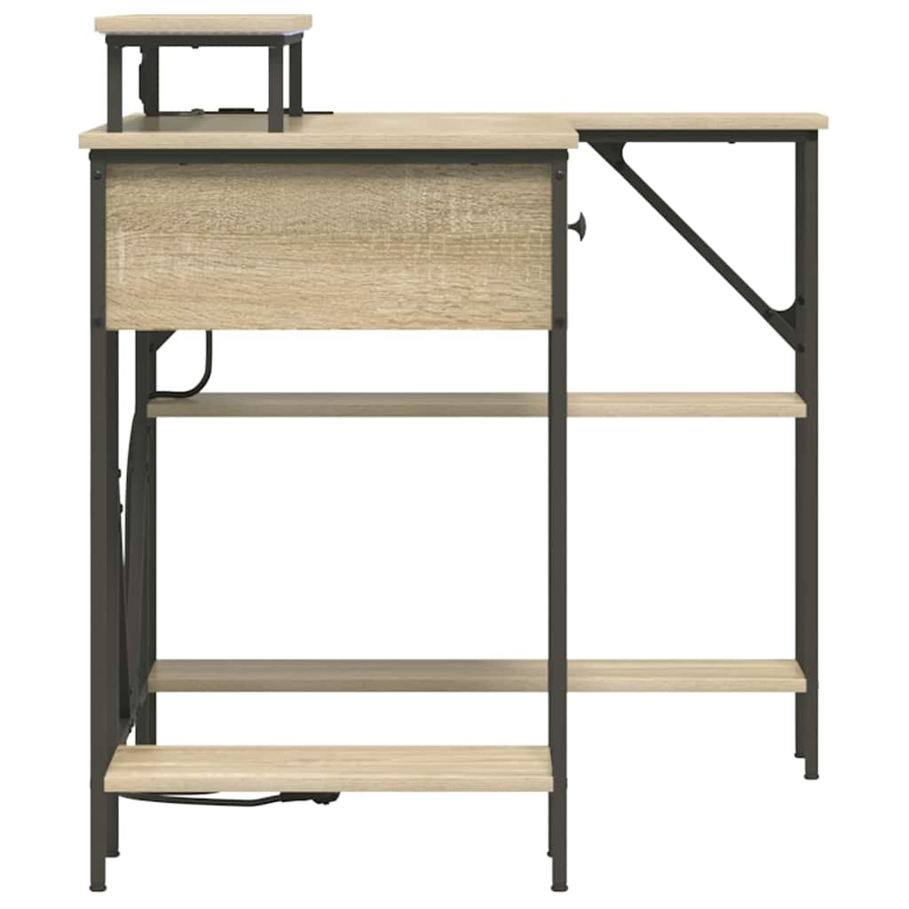 Skrivebord Sonoma eik 120 x 79 x 86,5 cm Konstruert tre