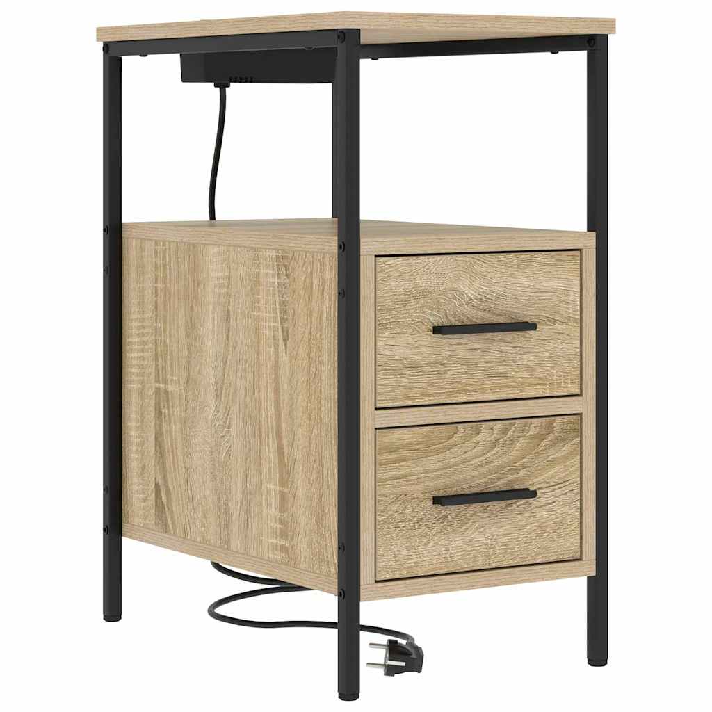Nattbordskap Sonoma eik 30 x 48 x 61 cm Konstruert tre