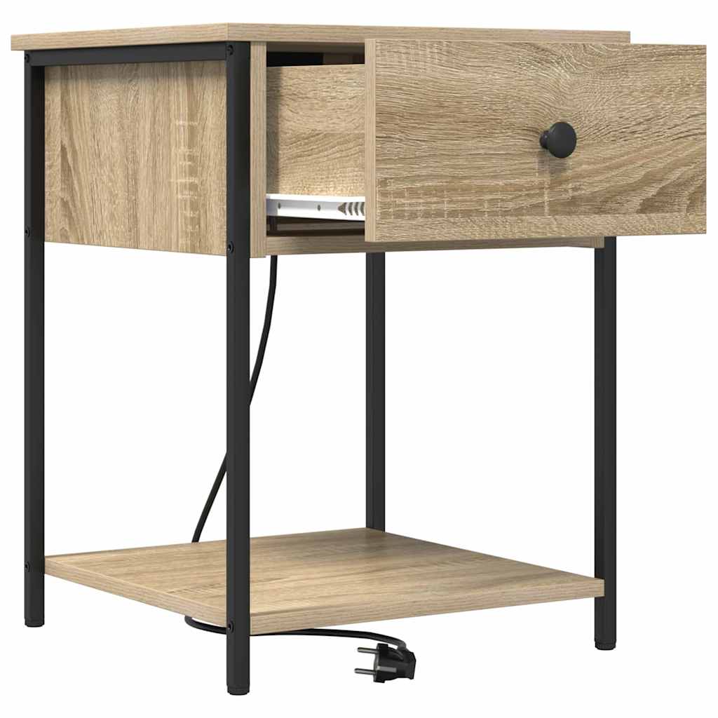 Nattbordskap Sonoma eik 42 x 41 x 56 cm Konstruert tre