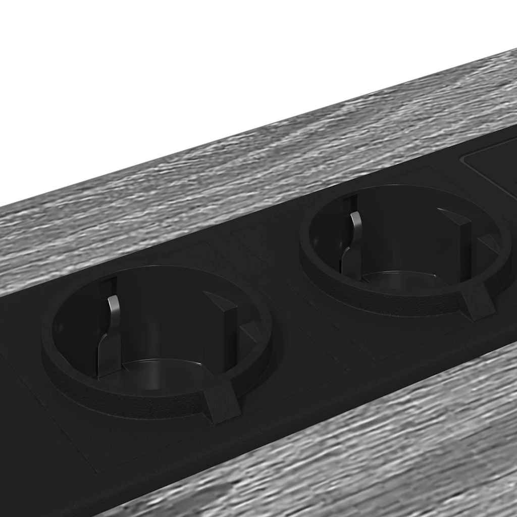 Nattbordskap Grå sonoma 42 x 41 x 56 cm Konstruert tre