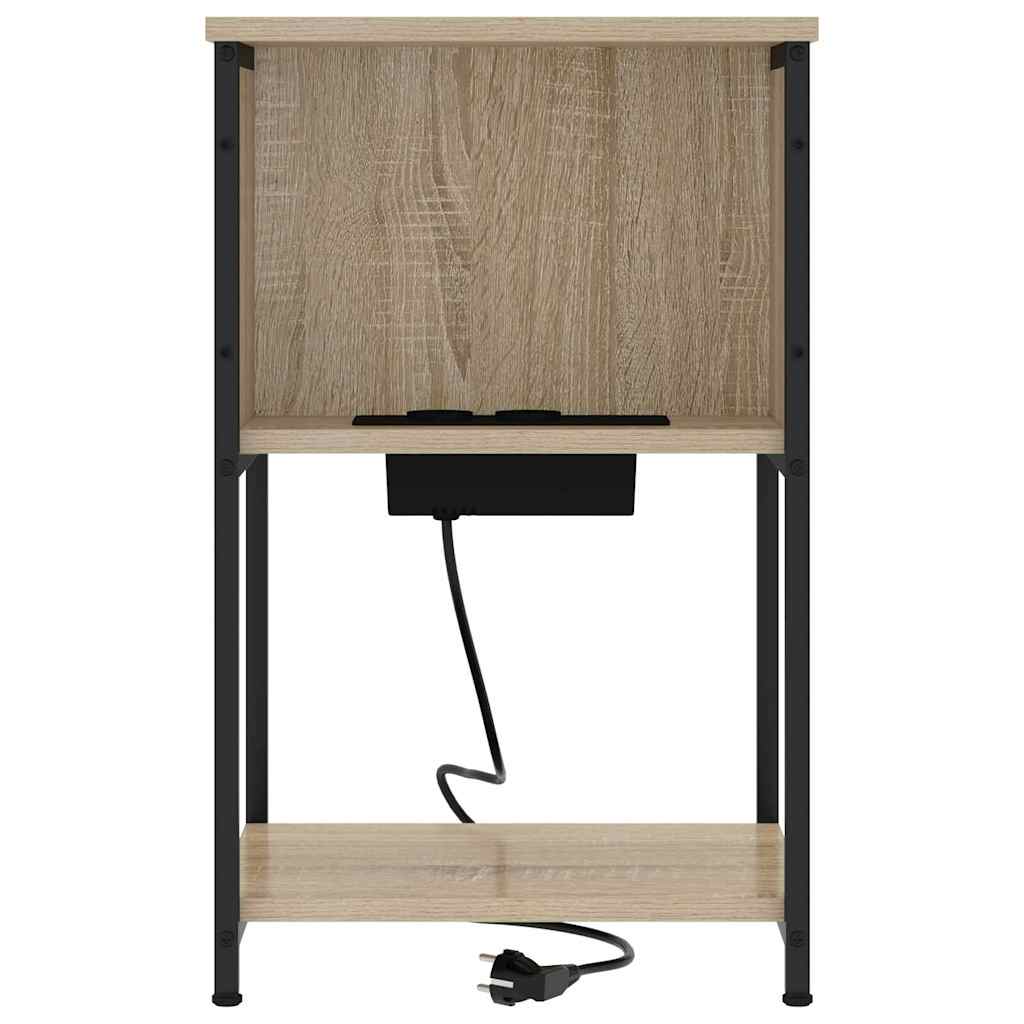 Nattbordskap 2 pcs Sonoma eik 38 x 31 x 61 cm Konstruert tre