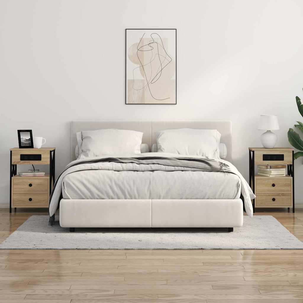Nattbordskap Sonoma eik 40 x 31 x 60 cm Konstruert tre