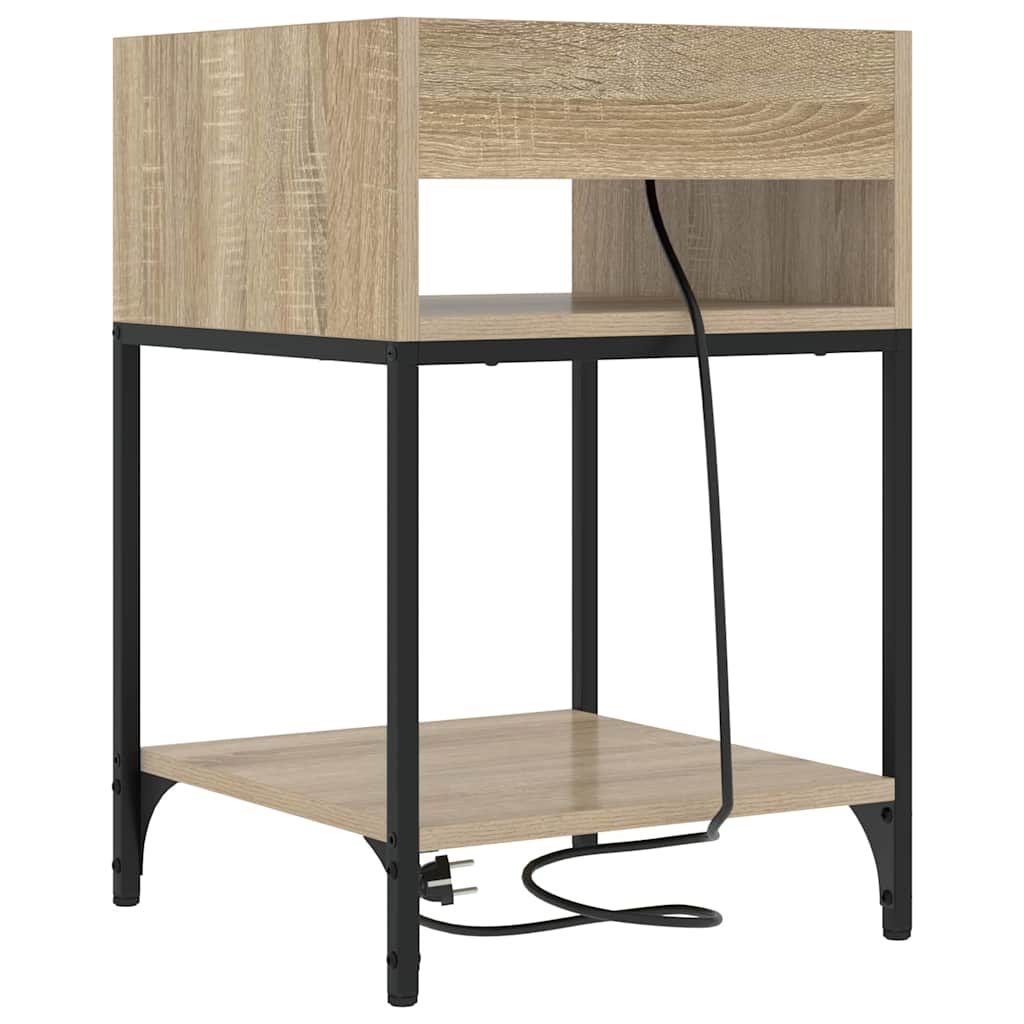 Nattbordskap Sonoma eik 40 x 40 x 61 cm Konstruert tre