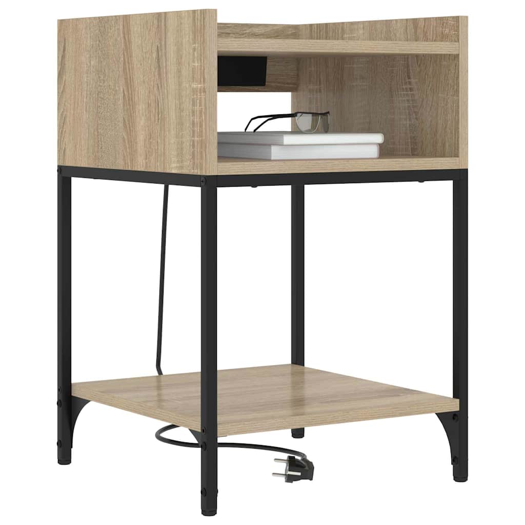 Nattbordskap Sonoma eik 40 x 40 x 61 cm Konstruert tre
