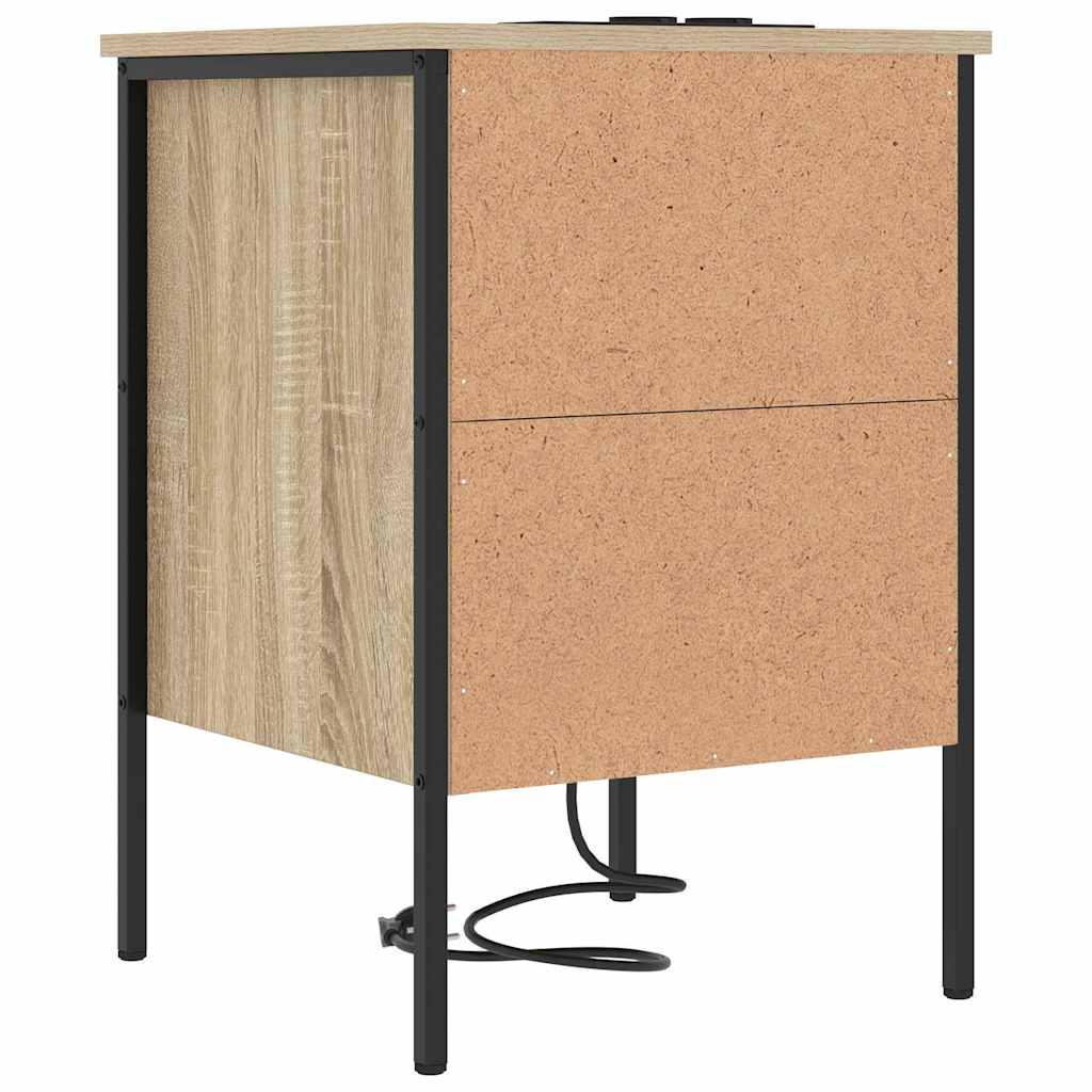 Nattbordskap Sonoma eik 42 x 41 x 61 cm Konstruert tre